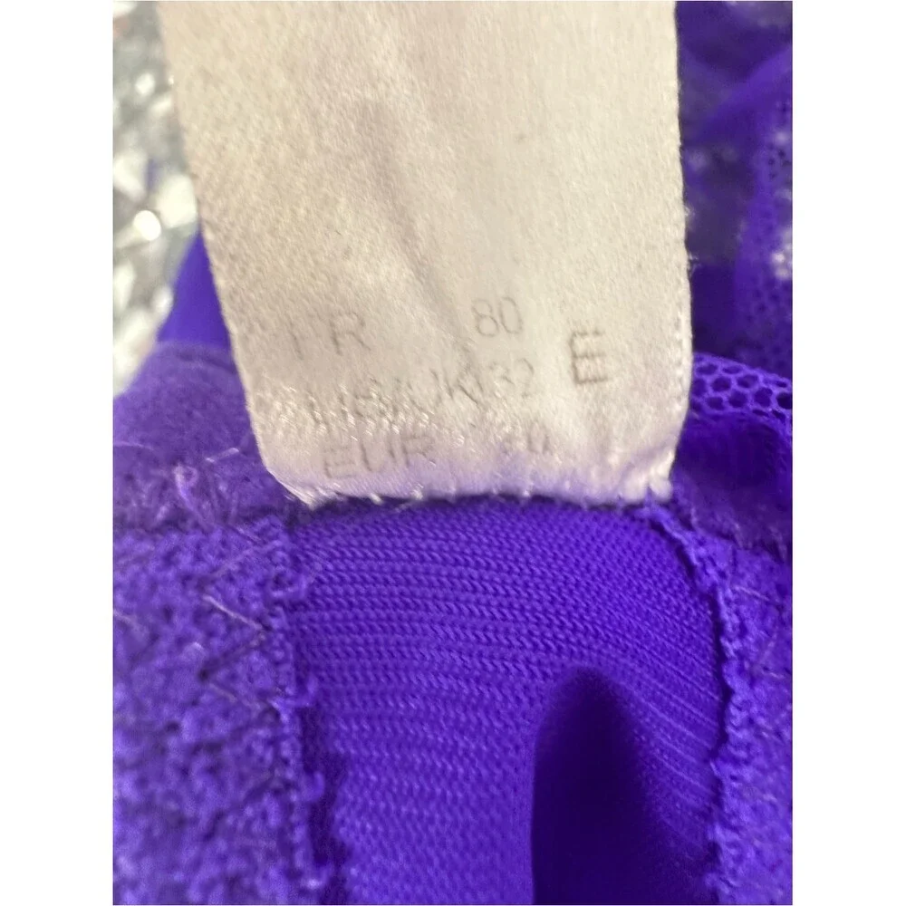 Empreinte bra floral lace Sheer Lace Underwire Bra in Violet